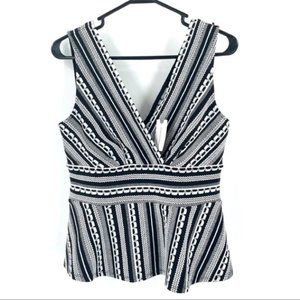 Anthropologie Vanessa Virginia Sleeveless V-neck Peplum Top …